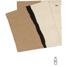 Flerfärgad Stolsöverdrag ferm LIVING Desert Stolsöverdrag Beige, Vit (110x56cm)