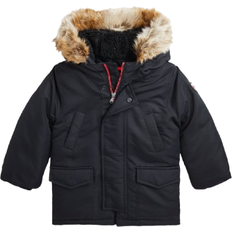 Polo Ralph Lauren Little Kid's Faux Fur Trim Down Parka - Black (322939660002)