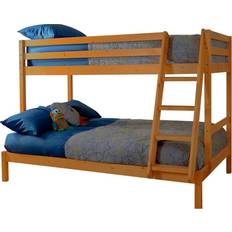 Beds & Mattresses Comfy Living Caramel Triple 3Ft Single & 4Ft Small Double Wooden Bunk Bed