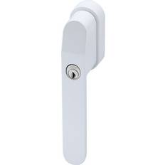 Fensterbeschläge ABUS Abschließbarer Fenstergriff FG400 W mit Druckzylinder - Weiß 1Stk.