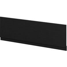 Bathtubs Napoli Nero Oak MDF 1700mm Front Bath Panel With Plinth