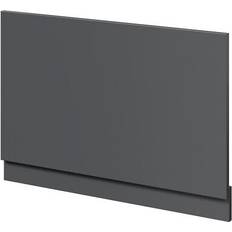 Napoli Gloss Grey MDF 800mm End Bath Panel With Plinth