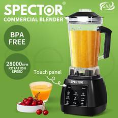 Black Blenders with Jug Spector 2L Commercial Blender Mixer Food Processor Juicer