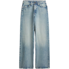 H&M Wide Ultra High Jeans - Light Denim Blue