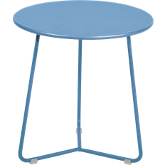 Blue Outdoor Side Tables Fermob D'appoint Cocotte Bleu Acier Outdoor Side Table