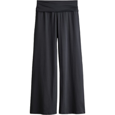 H&M Girl's Wide Knit Trousers - Dark Grey (1266642001)