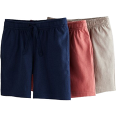 H&M Boy's Cotton Jersey Shorts 3-pack - Light Red/Navy Blue (0801267028)