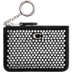 Coach Essential Mini Id Card Case With Crystal - Silver/Black