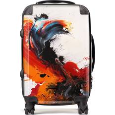 Luggage Warren Reed Warren Reed Designer Cabin Fiery Waves Abstract Motion Suitcase