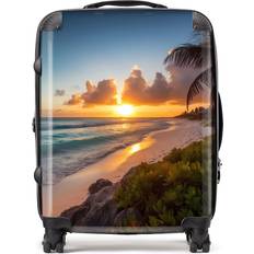 Luggage Warren Reed Warren Reed Designer Large Sunrise on the Beach Suitcase