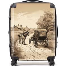 Multicoloured Suitcases Warren Reed Warren Reed Designer Large Horse and Cart Suitcase