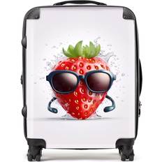 Brown Luggage Warren Reed Warren Reed Designer Large Strawberry in Glasses Suitcase