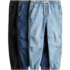 H&M Boy's Denim Joggers 3-pack - Denim Blue/Black (1266849001)