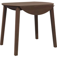 vidaXL 4102528 Brown Dining Table 90cm