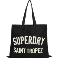 Men Fabric Tote Bags Superdry Tote Bag - Black/Off White