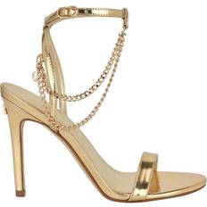 Polyurethane Heeled Sandals Guess Miamy - Gold Mirror Metallic