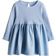 H&M Long Sleeved Dress - Light Blue (1268697002)