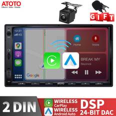 Apple carplay Atoto f7 wireless apple carplay android auto car stereo 7" 2din bluetooth+hd cam