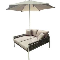 Malay Mayfair Day Bed Parasol 2.3m - Cream