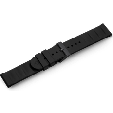 Victorinox Watch Straps Victorinox Rubber Strap D2 Black Yellow Pad Titanium PVD Pin Buckle