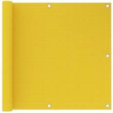 Balcony Protection Berkfield Home Balcony Screen Yellow 90x600 cm HDPE