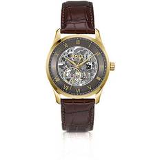 BOSS Gold-Tone Automatic Watch With Skeleton Dial