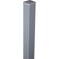GroJa Aluminium-Pfosten 6x6 inkl. Kappe Silbergrau 1000 mm