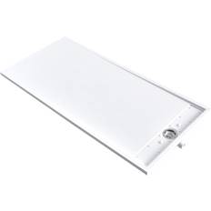 Showers H&O Direct White Sleek Rectangular Shower Tray with Drain 120 cm - 3 x 120 x 80 cm