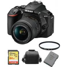 Digital Cameras Nikon D5600 Kit Af-P 18-55Mm Vr+64Gb Sd Card Bag En-El14A 55Mm Filter