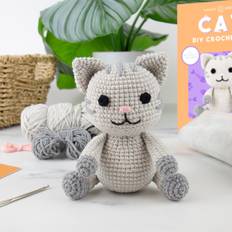 Grey DIY DIY Cat Crochet Kit