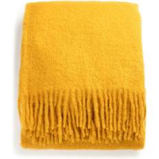 Stackelbergs Mohair Blanket 130x170 cm Mustard Blankets