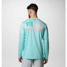 Men's Terminal Tackle PFG Fish Flag Long Sleeve Shirt Blue S
