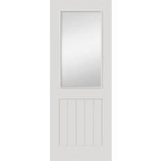 JB Kind Cottage White Primed 1/2 Light Glazed Internal 1981 x 686 mm 0.7 x 2 m Interior Door (x198.1cm)
