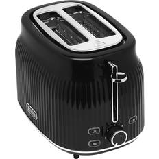 Haden Black Toasters Haden York Black 2 Slice Toaster