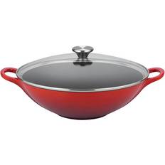 Wok Pans Le Creuset 5 Qt Signature Wok Cherry