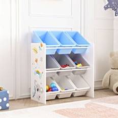 Kinderregal Muxía Koala-Motiv Weiß Grau Blau
