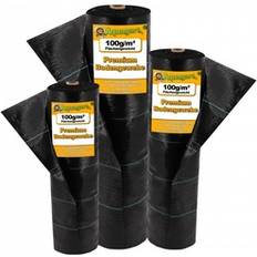 Unkrautbekämpfung Aquagart Bodengewebe Unkrautfolie Mulchfolie 100g 2m Breit Schwarz