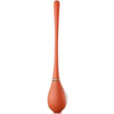 Orange Toilet Brushes HOD Home Toilet Brush Orange Silicone Wall Mounted Soft Bristles Set