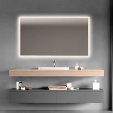 Houco Sunrise-1 LED Spejl Med Front Og Baggrundslys 140 x 80 cm
