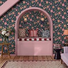 Cath Kidston Strawberry Garden Navy Floral Wallpaper