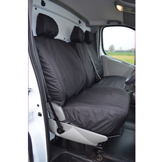 Front Noarm Tailored Waterproof Black Seat Covers for Trafic 2006-2014