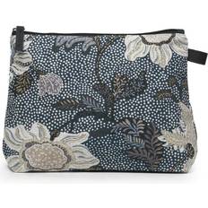 Cosmetic Medium Denim - Blue Flower Linen