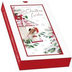 Out of The blue Robin Christmas Card Pack 12