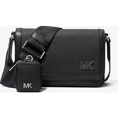 Michael Kors Edison Mini Crossgrain Leather Crossbody Bag - Black