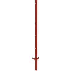 Kerbl Dubbele Spade Stalen Hoek Afrasteringspaal x10 Rouge