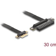 Controllerkarten DeLock Riser Karte PCI Express 3.0 x 1 Stecker zu x8 Slot mit Kabel 30 cm