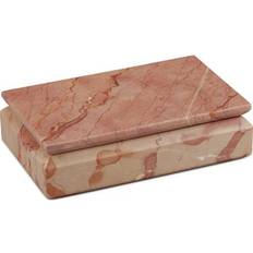 Small Boxes Currey and Company Leslie Rosa Marble Small Box