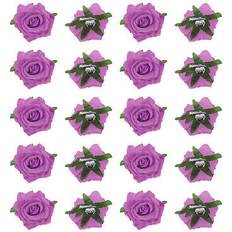 Hair Products Uxcell 20pcs Rose Flower Hair Clips 4 Inch Light Purple