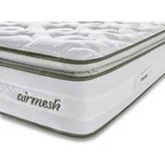 Spring Mattress Silentnight Airmesh 2000 Eco Comfort Pillowtop Double Mattress Coil Spring Matress