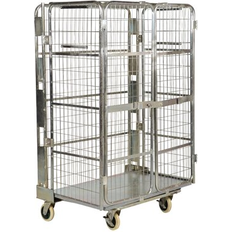 Furniture Dollys Vestil 660 lb. Capacity Nestable Platform Dolly 69.0 H x 43.5 W x 29.5 D in Metal in Silver 69" H X 43.5" W X 29.5" D Wayfair (69" H X 43.5" W X 29.5" D)